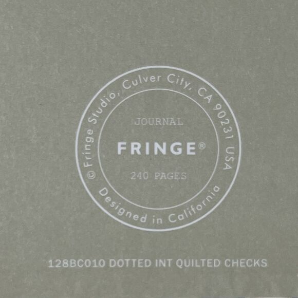 Fringe Bullet Journal BUJU Hardcover Dot Notebook 240 Pages Checks Customizable - Picture 4 of 15